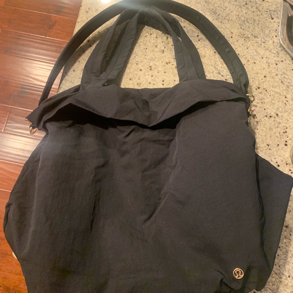 on my level lululemon 19L black bag. excellent condition. only used a few times